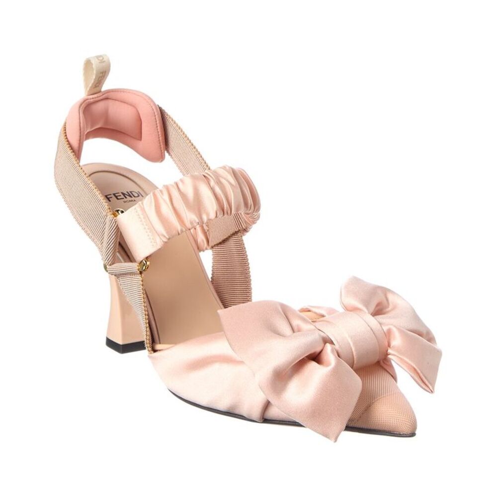Fendi Colibri Lite Leather & Canvas Pump, Pink